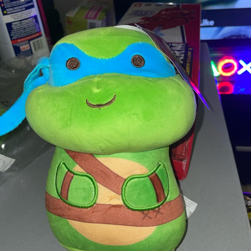 Green and Blue Ninja Turtle Plush Toy